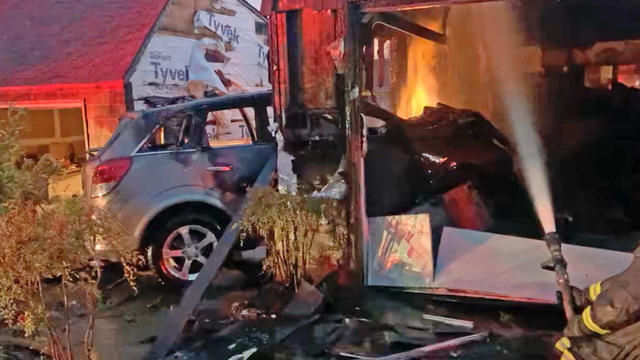Car Crash, Gas Fire in Oakland Hills 