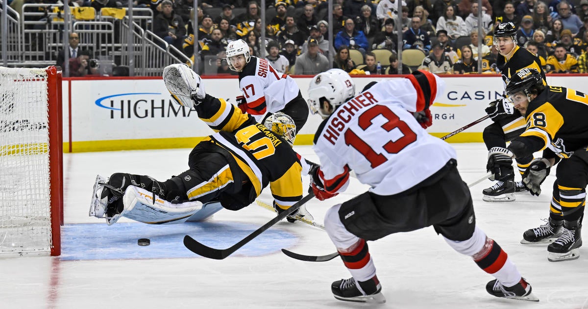 Nico Hischier Leads Devils Past Weary Penguins, 5-2 - CBS Pittsburgh