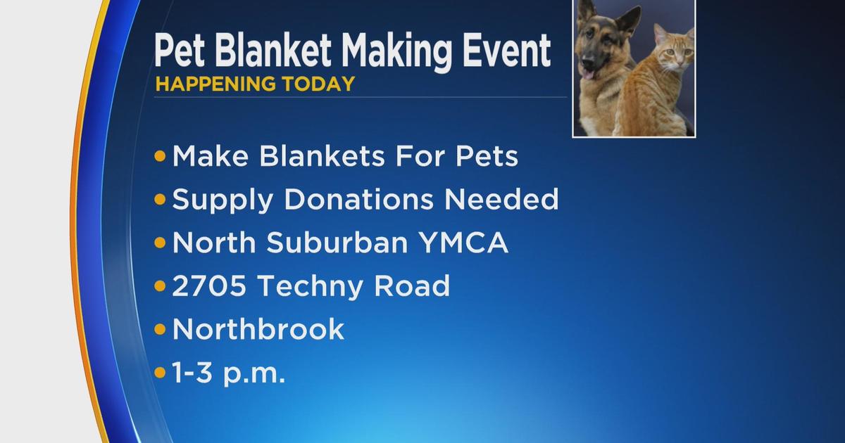 YMCA hosting pet blanket making event in Northbrook