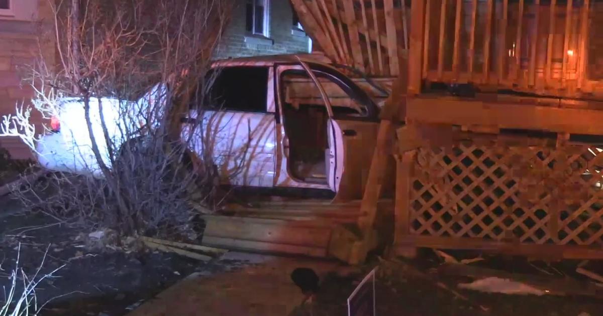 Car crashes into home stopping just inches from sleeping homeowner - CBS  Chicago