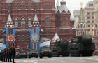 A column of Russia's Topol intercontinen 