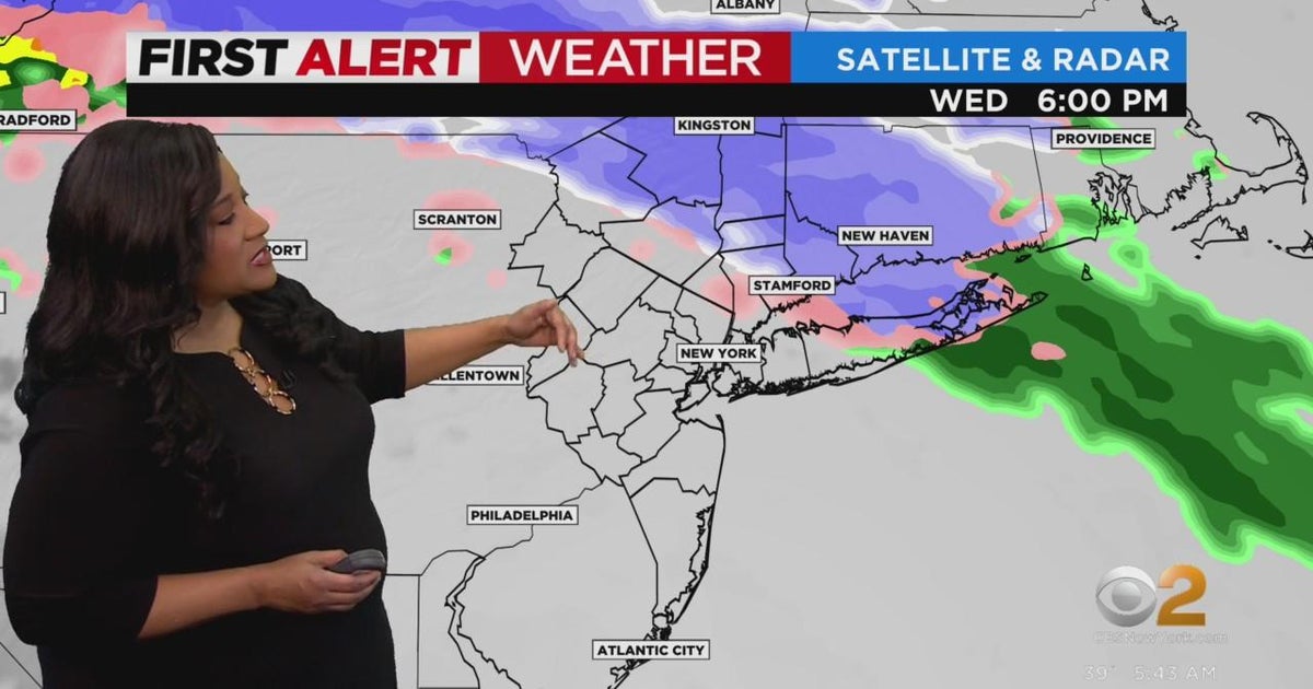 First Alert Weather: Red Alert for wintry mix Wednesday - CBS New York