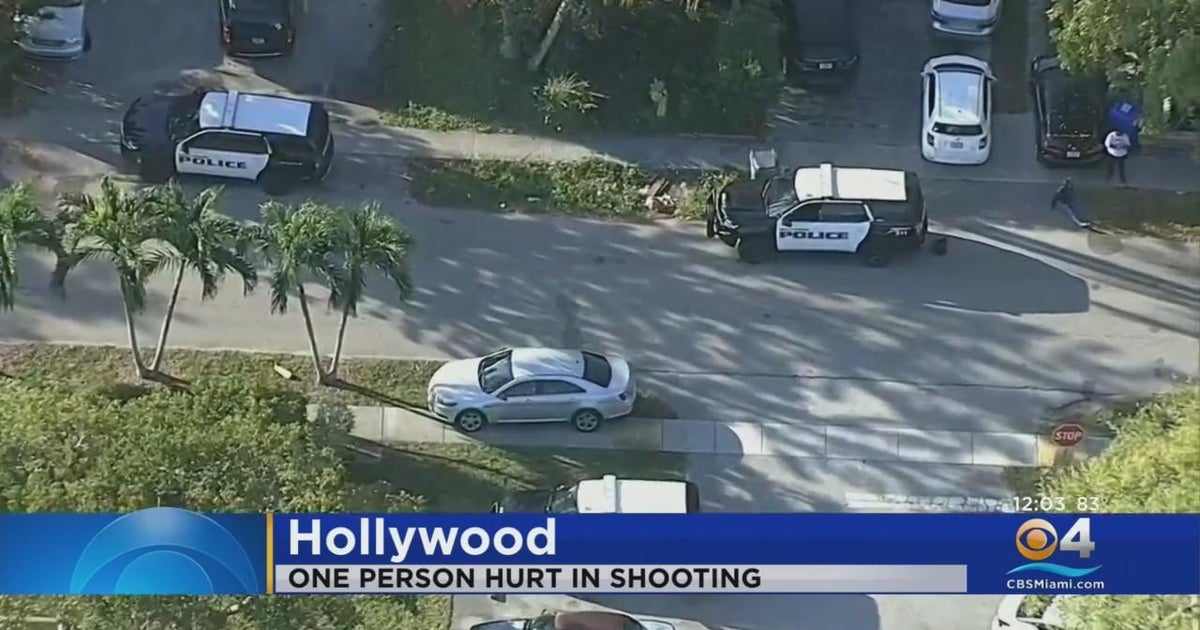 One person hurt in Hollywood shooting, suspect in custody - CBS Miami