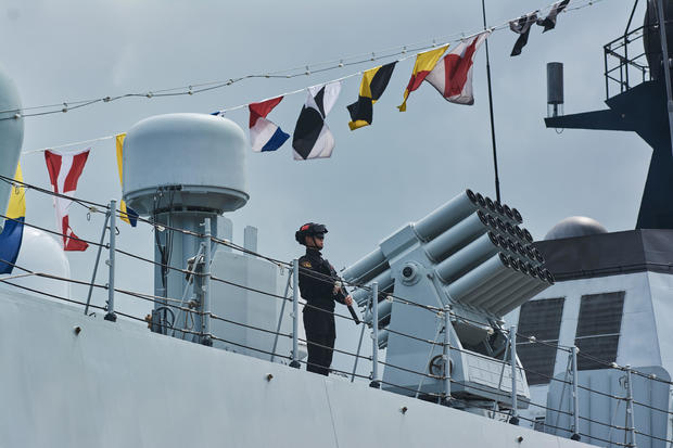 Chinese, Russian and South African Vessels ahead of Naval Exercise 