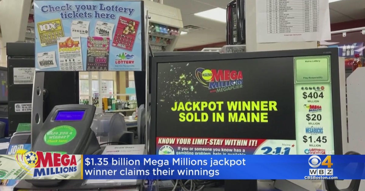 1.35 billion Mega Millions jackpot winner in Maine claims prize CBS