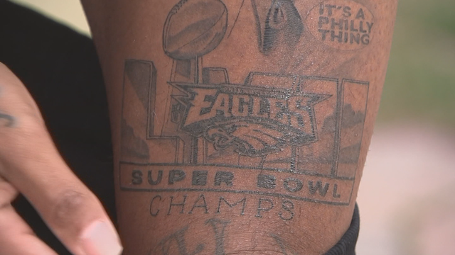 Philly man corrects Eagles tattoo after Super Bowl LVII loss  CBS  Philadelphia