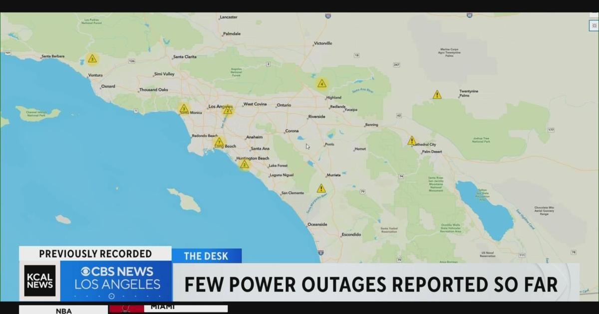 Power outages reported Friday CBS Los Angeles