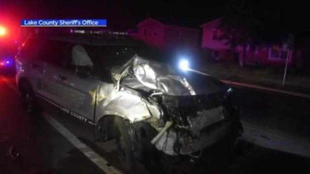 Lake County Sheriff's officer crashed into by driver opening beer can.jpg 