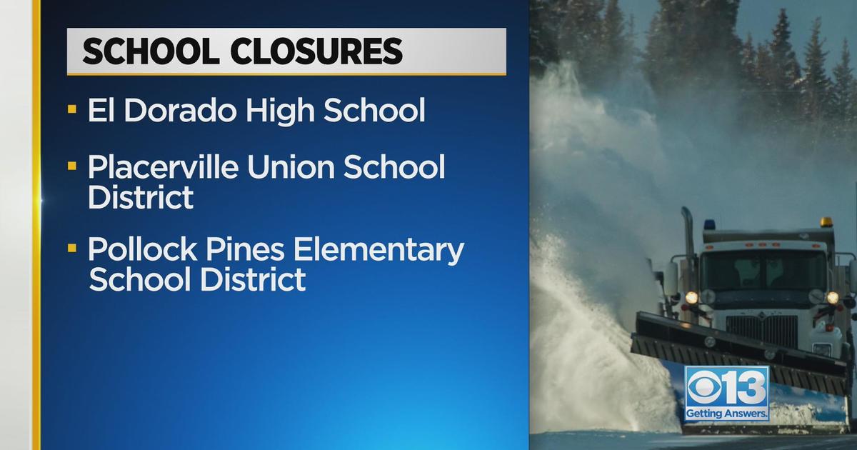 Weather forces local school closures Monday CBS Sacramento