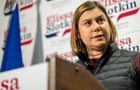 Elissa Slotkin Holds Press Conference In East Lansing One Day After Election Win 