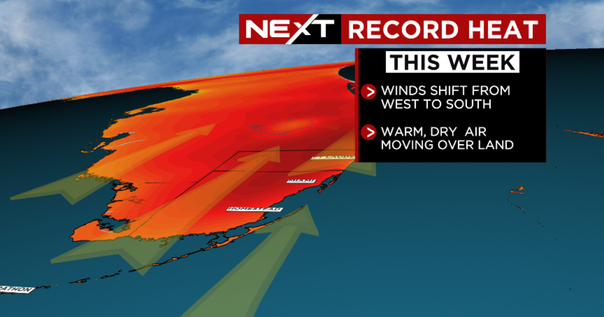 NEXT Weather The heat is on this week, record temps possible CBS Miami