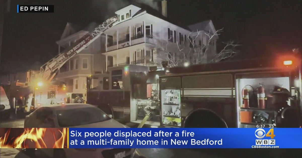 6 people forced out in New Bedford fire at multi-family home - CBS Boston