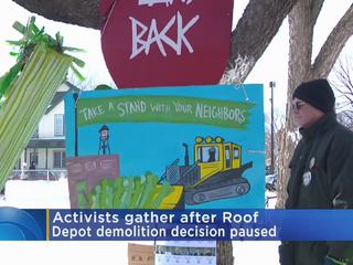 East Phillips neighbors rally against Roof Depot demolition