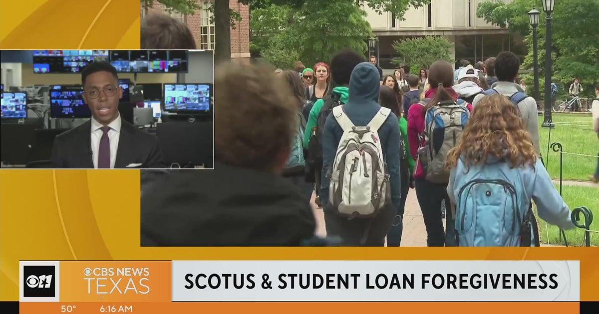 What to know as student loan forgiveness gets its day in court - CBS Texas