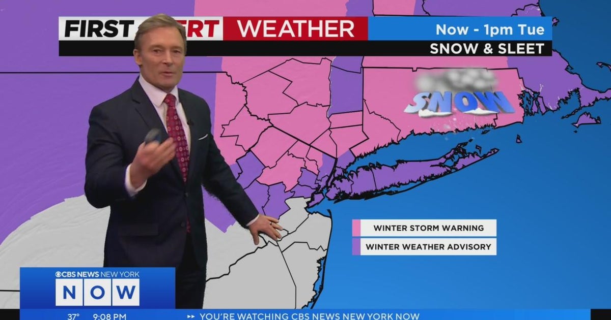First Alert weather: CBS2 9 p.m. forecast - CBS New York