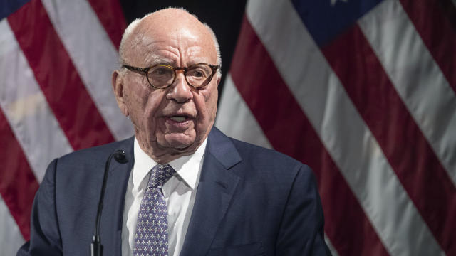 Rupert Murdoch speaks at a gala in New York on Oct. 30, 2019. 