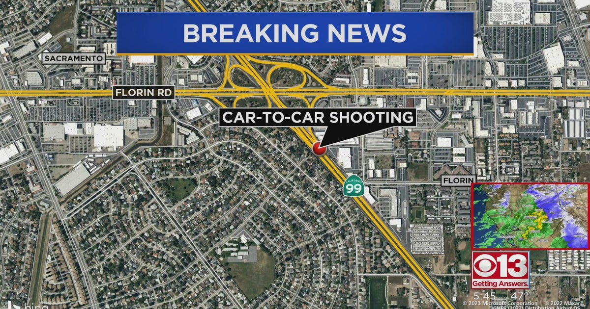 2 injured in car-to-car shooting, crash on Sacramento highway