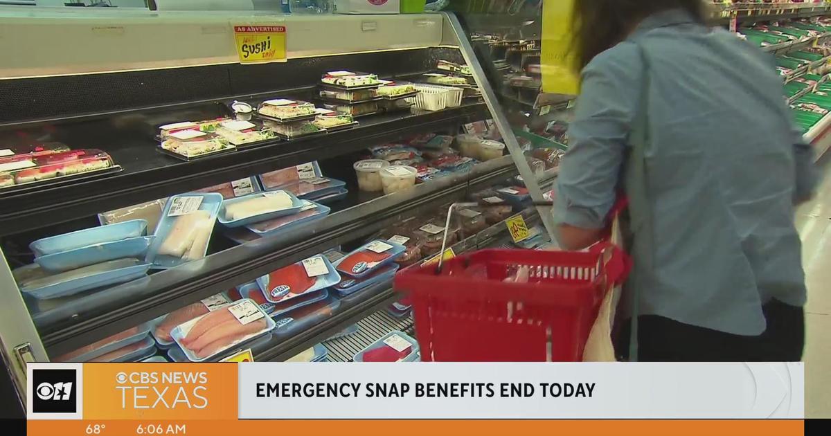 Emergency SNAP benefits end Wednesday CBS Texas