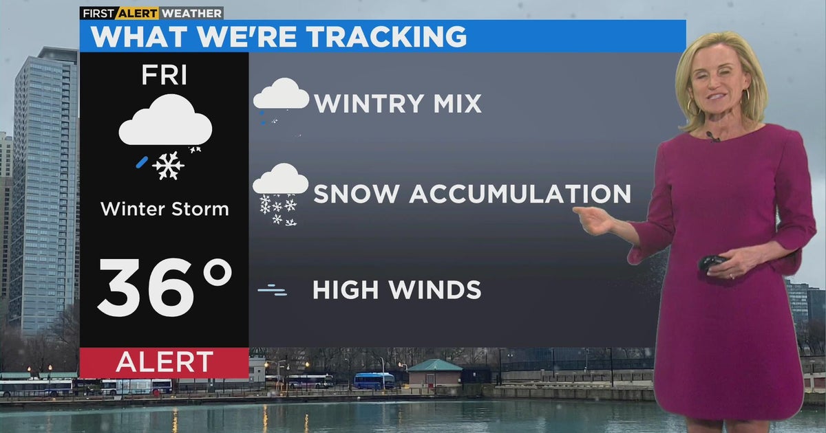 Chicago First Alert Weather: Winter storm coming Friday - CBS Chicago