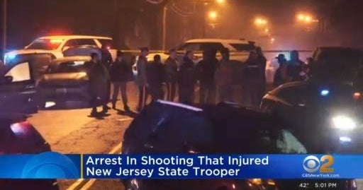 Suspect arrested in shooting of New Jersey state trooper - CBS New York