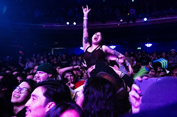 Turnstile performs at the Warfield 