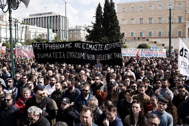 GREECE-RAILWAY ACCIDENT-PROTEST-ATHENS 