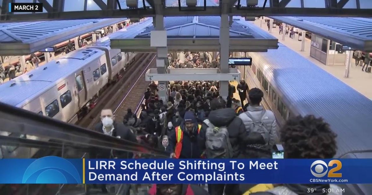 LIRR adjusts schedules for morning rush CBS New York