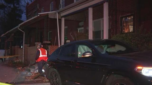 Car crashes into house in West Philadelphia 