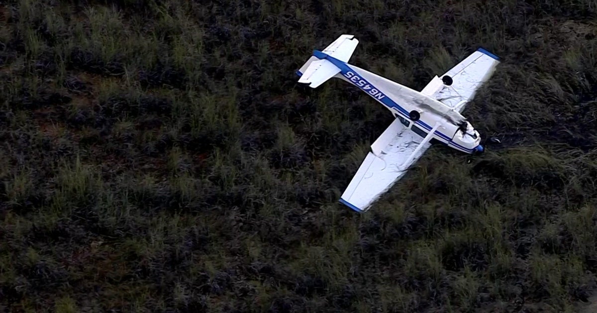 2 rescued right after compact aircraft crash lands south of Tamiami Airport