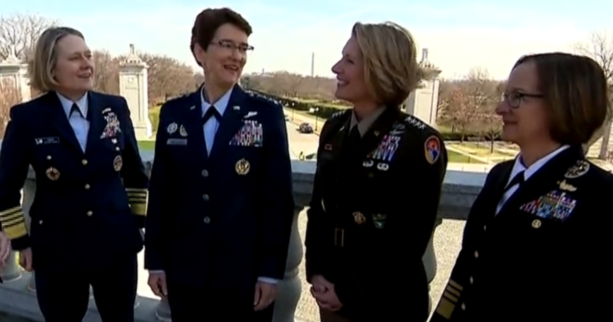 The 4 highest-ranking women in the U.S. military speak about the obstacles  they overcame - CBS News