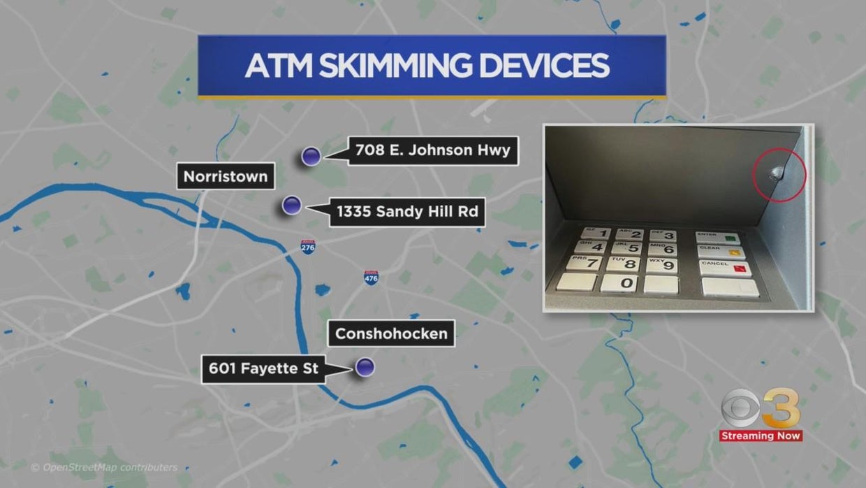 Skimming devices found on several ATMs in Montgomery County - CBS ...