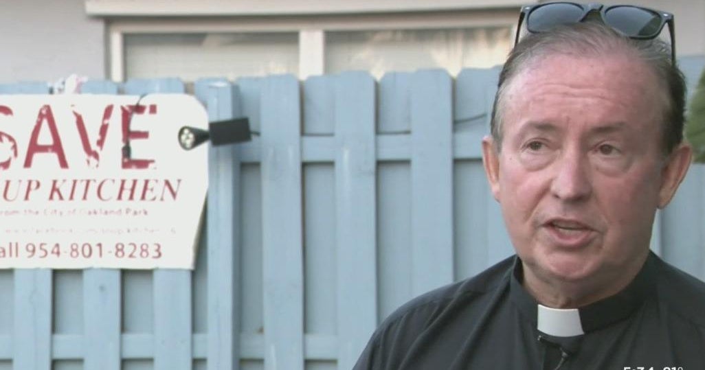 Priest vows to preserve Oakland Park soup kitchen open “’til Jesus calls me residence”
