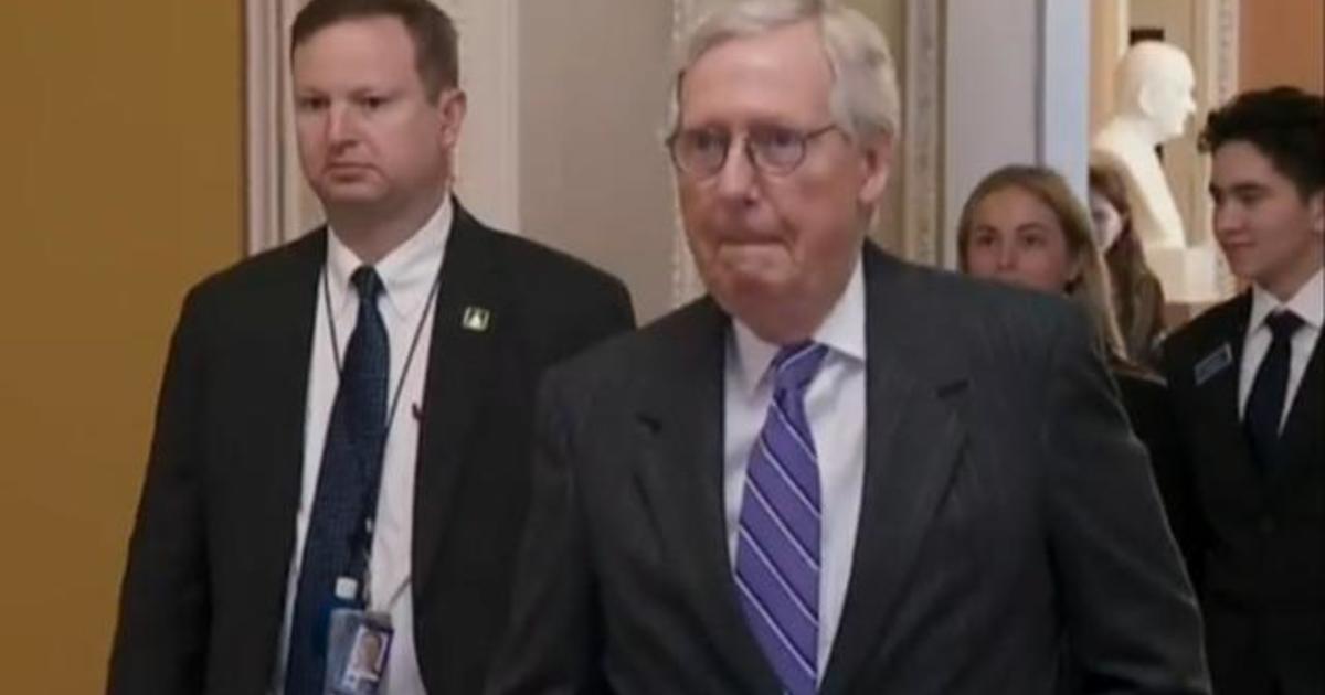 Senate Minority Leader Mitch McConnell hospitalized after trip and fall