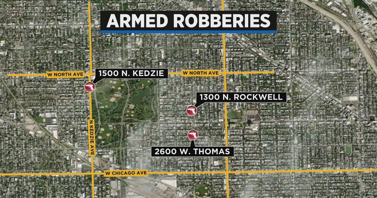 3 victims robbed by group of men at gunpoint in Humboldt Park - CBS Chicago