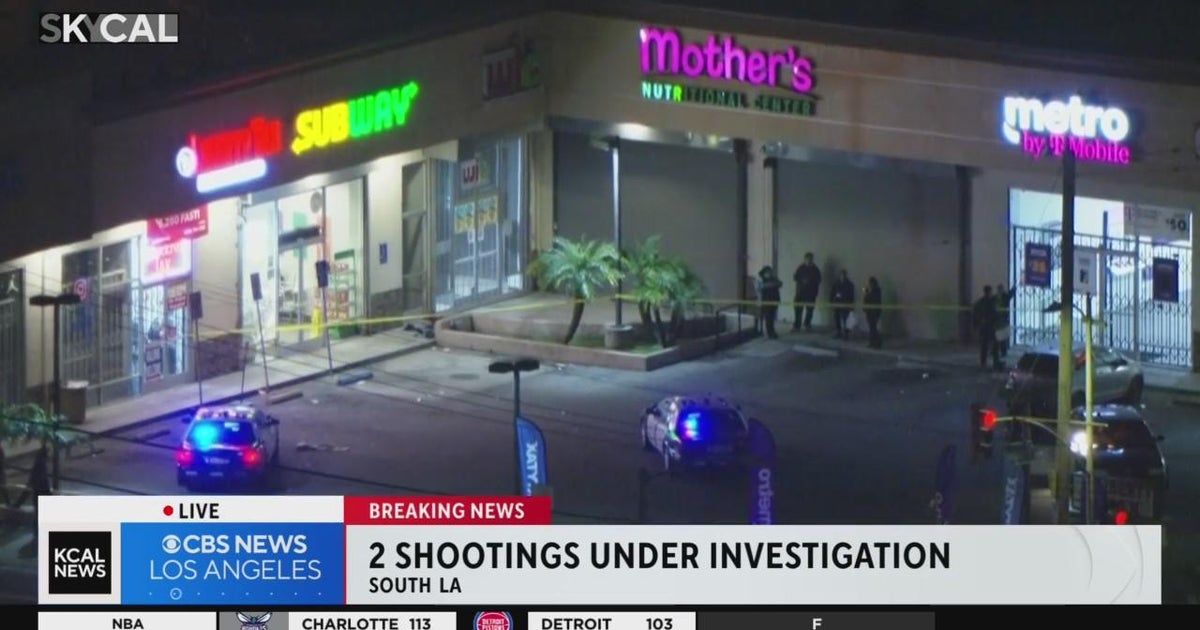 Pair of shootings under investigation in South Los Angeles - CBS Los ...