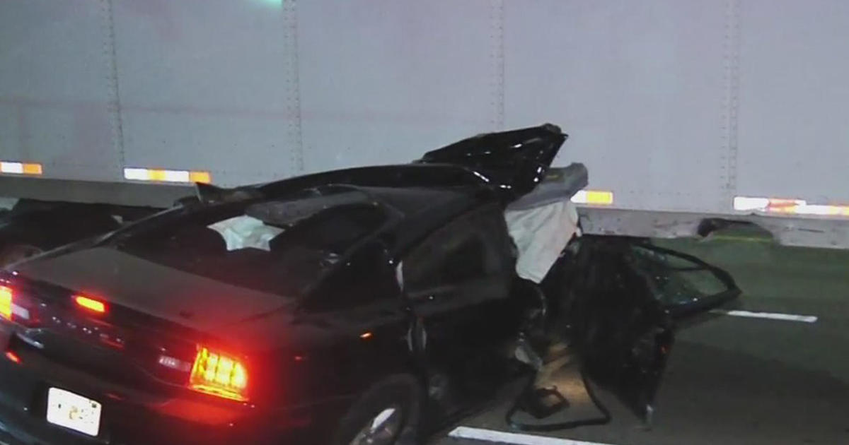 Auto slammed into 18-wheeler in Opa-locka