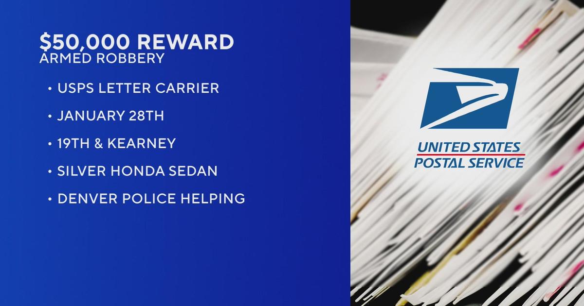 Postal Inspectors Offer 50000 Reward For Usps Letter Carrier Robbery Cbs Colorado 8551