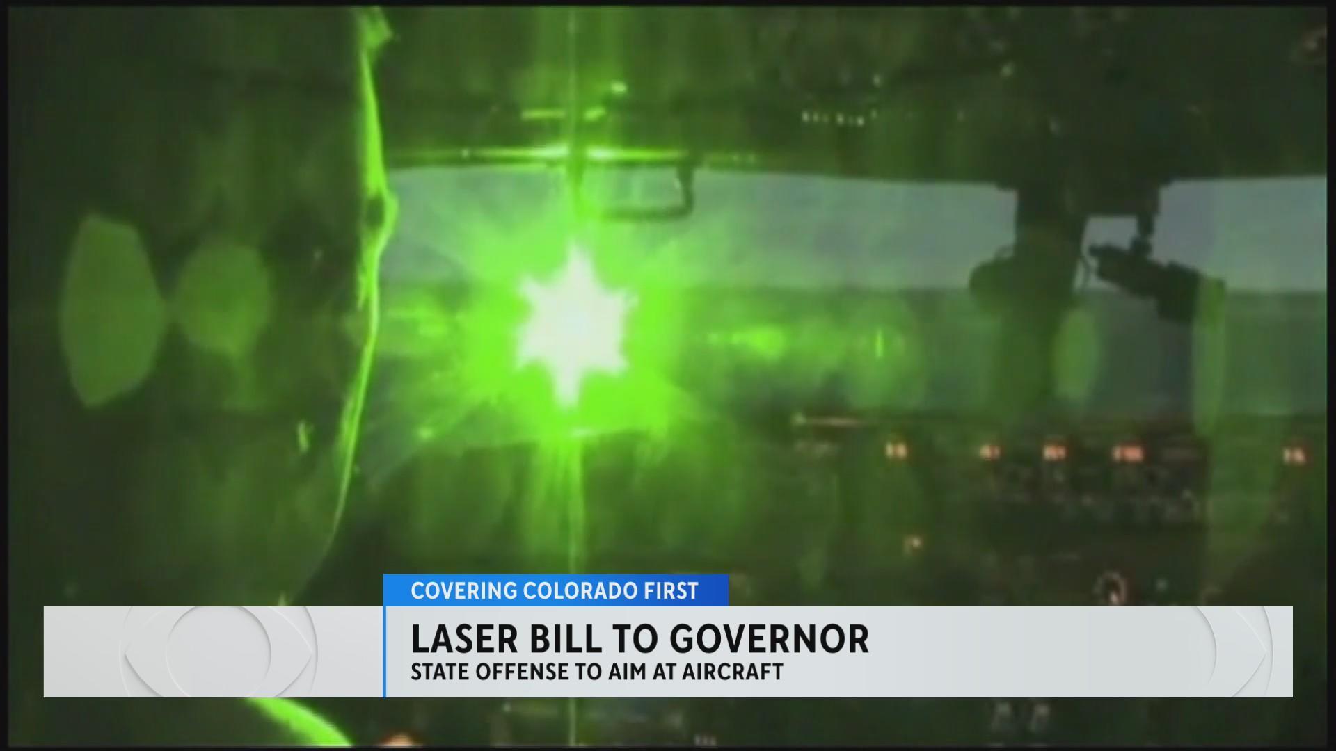 Colorado lawmakers pass new law cracking down on lasers pointed at aircraft  - CBS Colorado