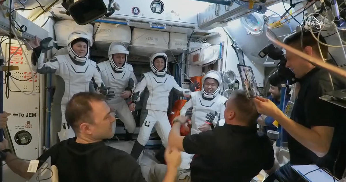 The Crew Dragon astronauts disembark from the space station and head home