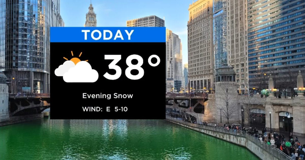 First Alert Weather: Clouds, snow by evening - CBS Chicago