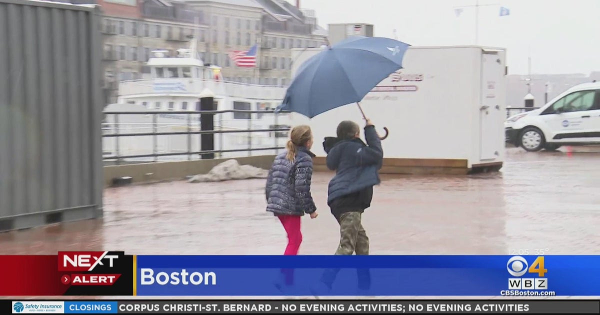 Boston awaits change from rain to snow during March nor'easter - CBS Boston
