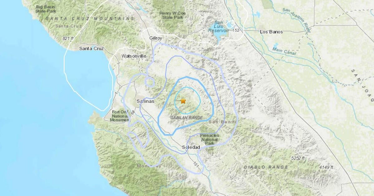 A 3.4-magnitude earthquake hits an area near Salinas