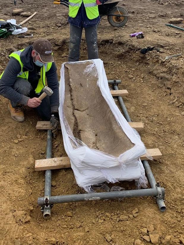 Ancient coffin unearthed in Leeds, England 