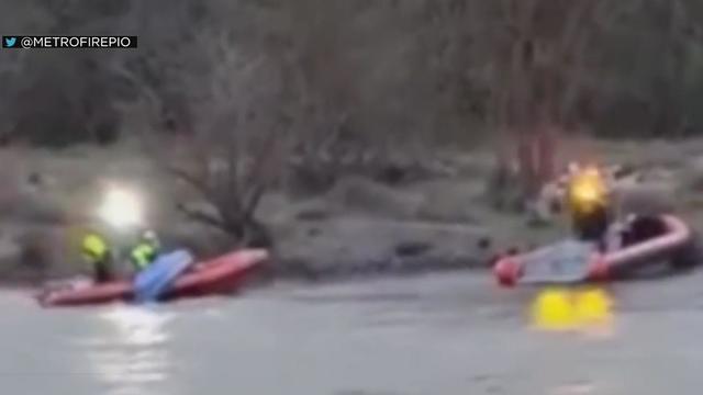 A kayaker is hospitalized after being rescued from the American River 