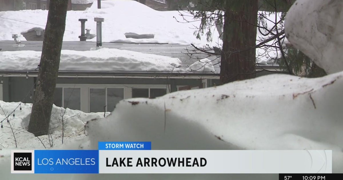 Heavy rain melting snow in Lake Arrowhead, raising flooding concerns