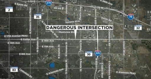 CDOT identifies Colfax intersection as crash hot spot CBS Colorado