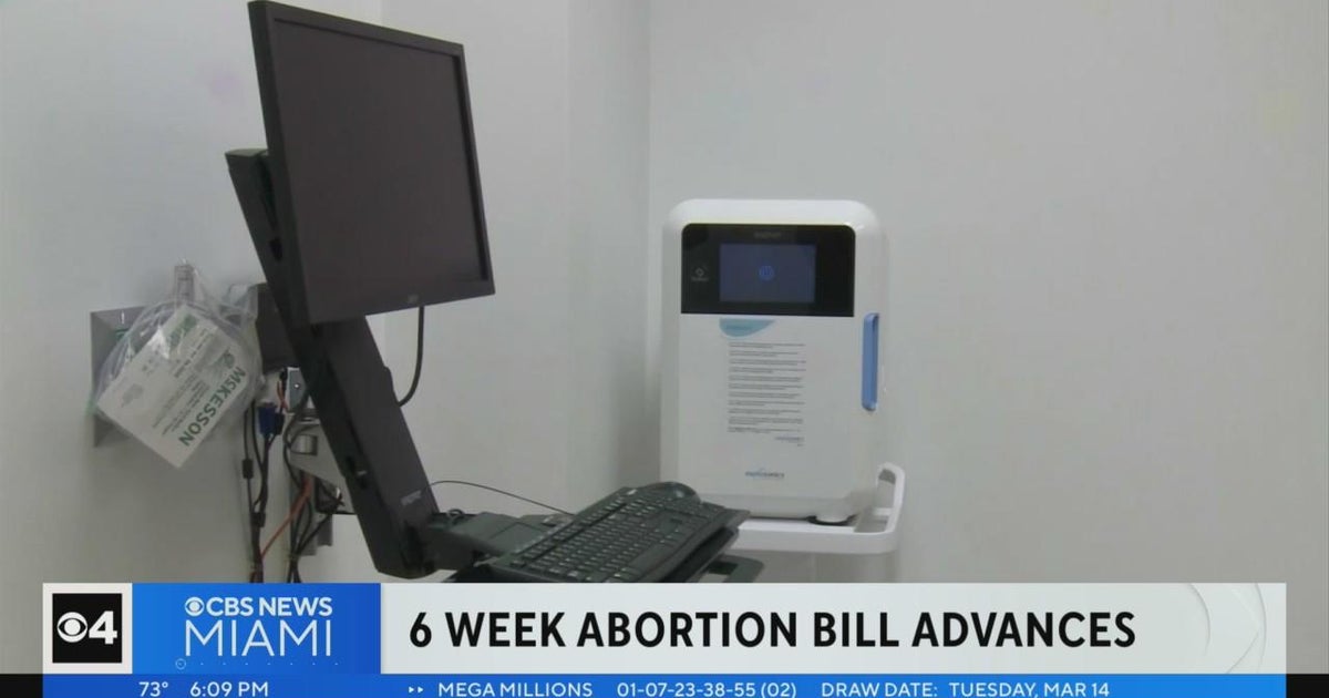 6-week abortion limit backed in Florida House - CBS Miami
