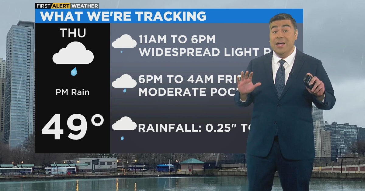 Chicago First Alert Weather: Rain Thursday - CBS Chicago