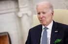 President Biden speaks to journalists before a meeting with Irish Taoiseach Leo Varadkar in the Oval Office of the White House on March 17, 2023. 