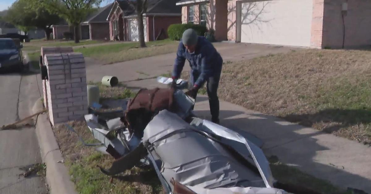 Garland residents dealing with aftermath of 'horrifying' storm - CBS Texas